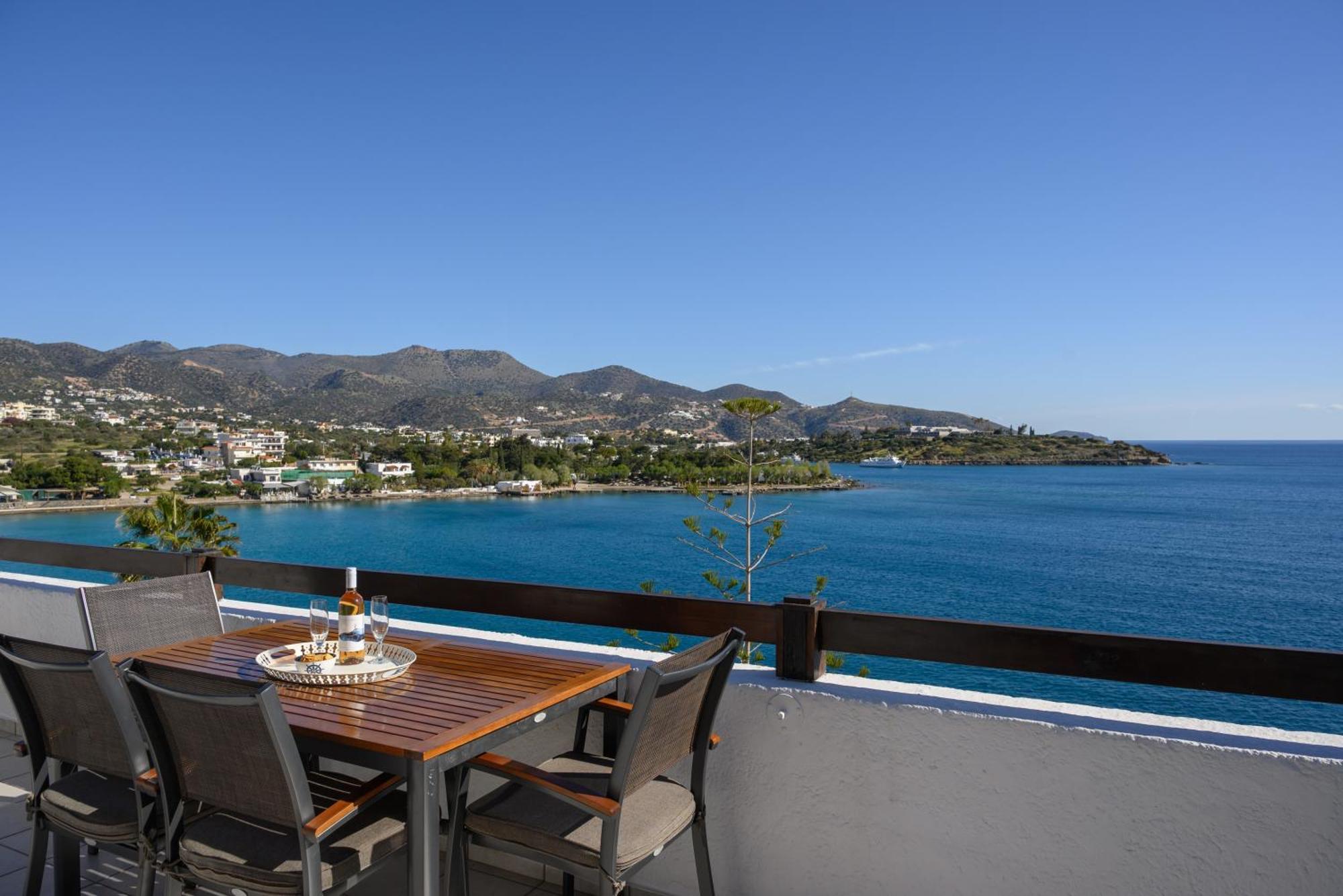 Horizon Central Apartment Amazing View Agios Nikolaos  Bagian luar foto